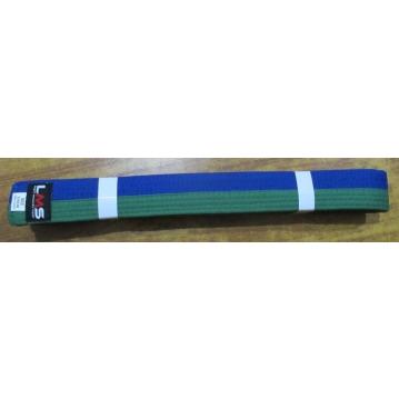 חגורה קראטה/ג'ודו ירוק כחול 310 ס"מ JUDO BELT LMS