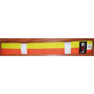 חגורה קראטה/ג'ודו צהוב כתום 260 ס"מ JUDO BELT LMS