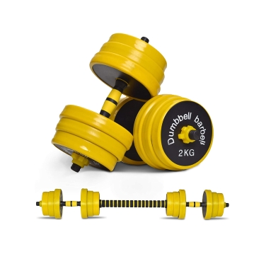 סט משקולות פלדה 25 ק"ג Dumbbell Barbell